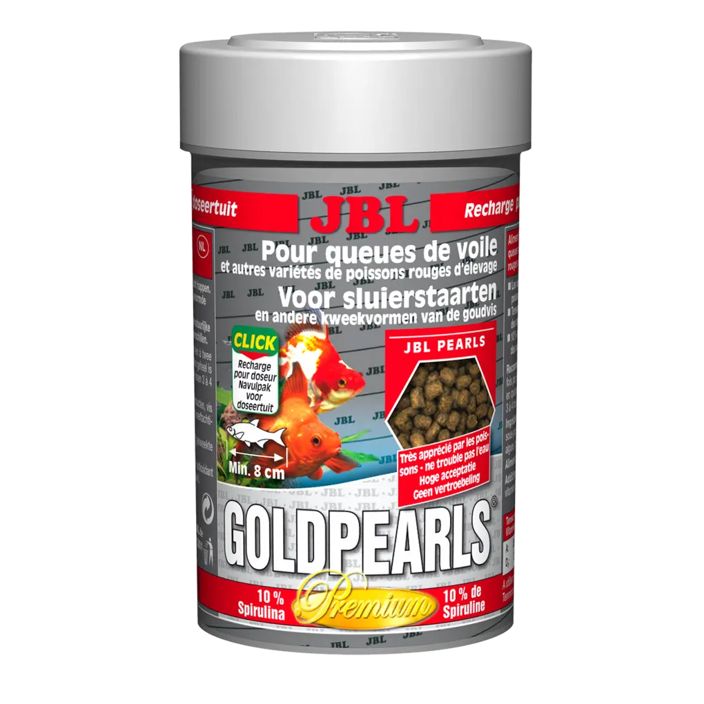 Alimentation complète, croissance optimale des poissons rouges et des voiles : matières premières sélectionnées pour répondre aux besoins de toutes les variétés de poissons rouges.