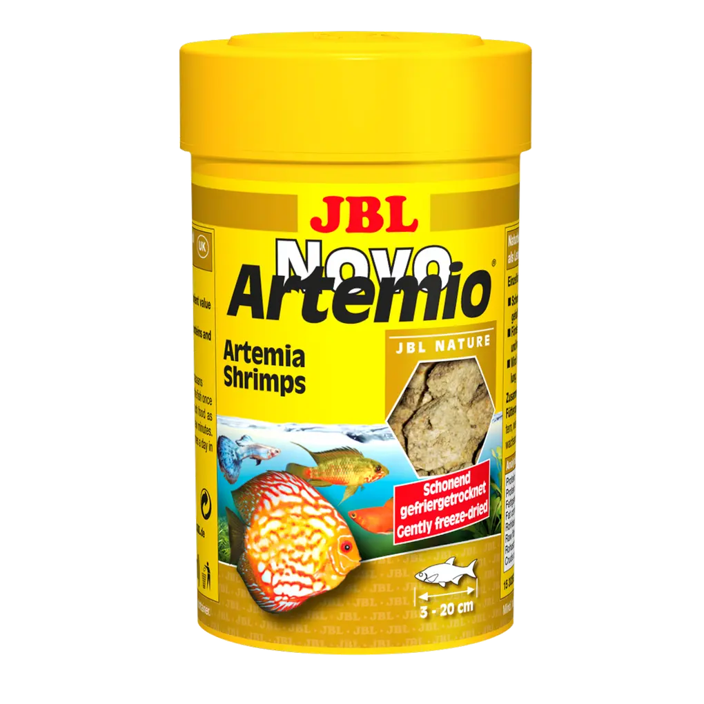 Alternative to live and frozen food: Supplementary nutrition for tropical freshwater and saltwater fish. Drying process preserves nutrients.