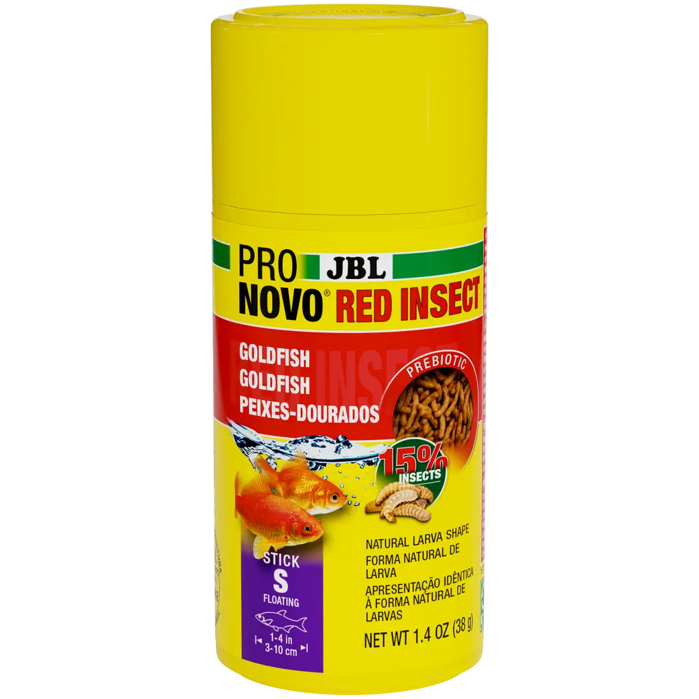 Alimento prebiótico flutuante para peixes dourados: fibras especiais no alimento fornecem nutrientes às bactérias intestinais benéficas, promovendo uma digestão saudável.