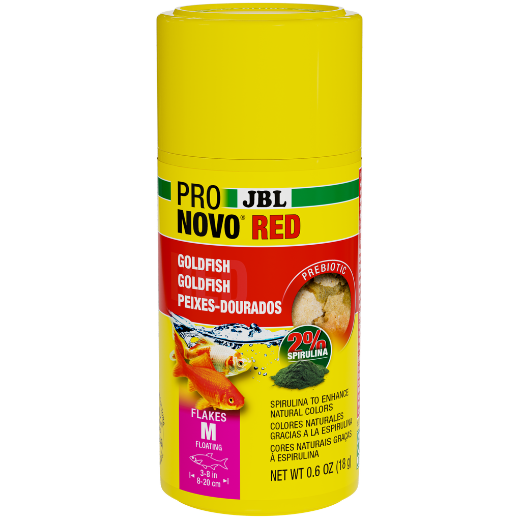 Prebiotic, floating goldfish food: Special fibre in the food provides the beneficial intestinal bacteria with nourishment for healthy digestion.