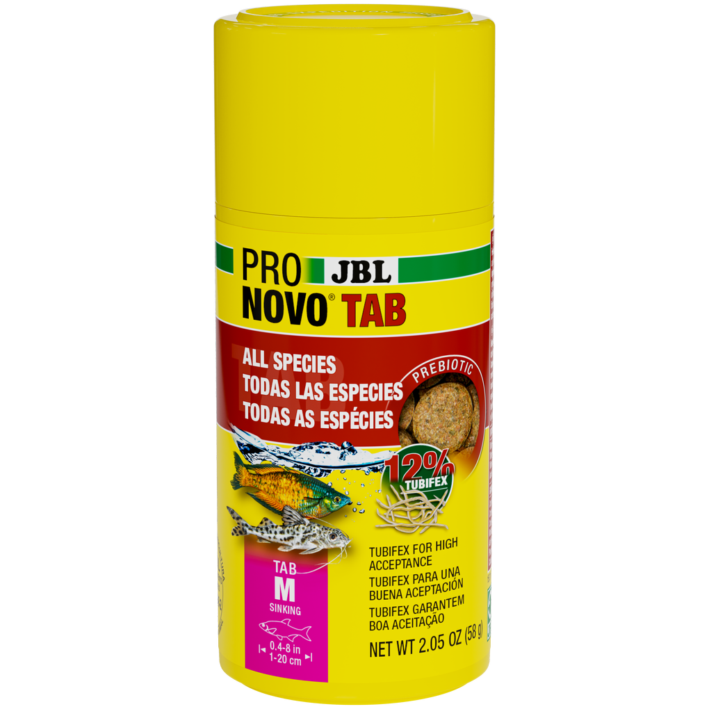 Ideal for all bottom-dwelling fish species and all others if the tablet is attached to the glass.