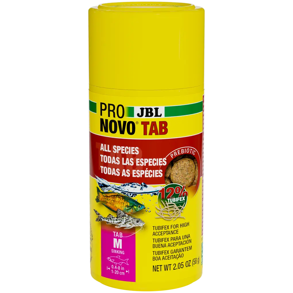 Ideal for all bottom-dwelling fish species and all others if the tablet is attached to the glass.