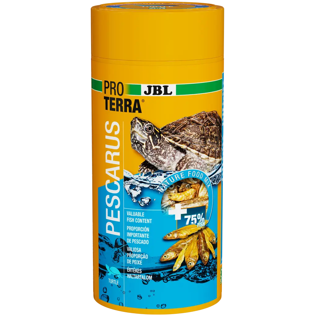 Los peces y gambas enteros, secados cuidadosamente, aportan valiosos nutrientes, tal y como ocurre en la naturaleza. Tamaño del alimento: gambas de aprox. 3 cm, peces de hasta aprox. 9 cm.