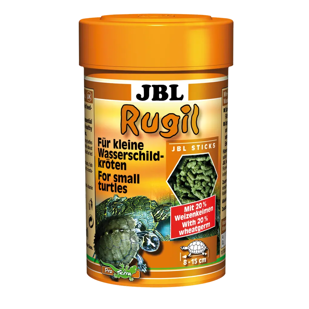 Floating food sticks for water turtles: Species-appropriate food mix for small turtles measuring 8–15 cm in size.