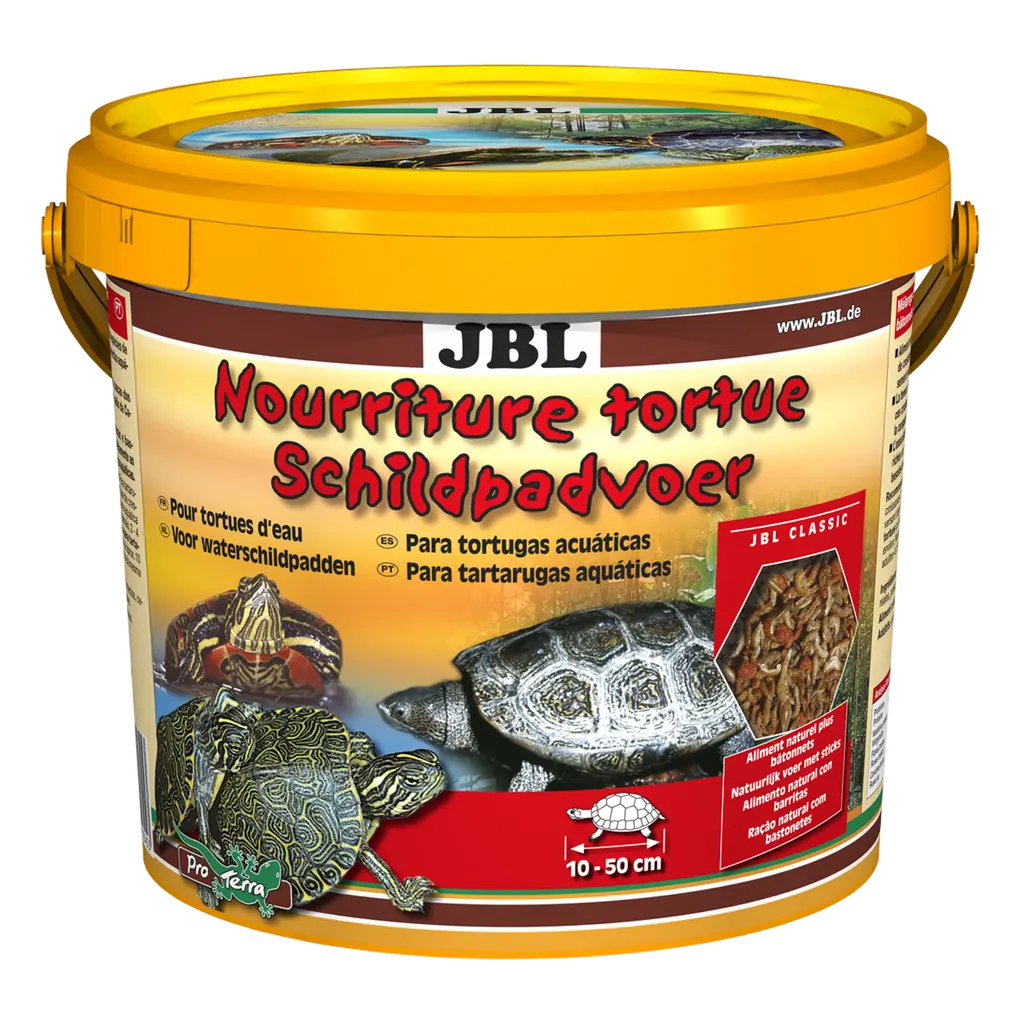 Spécialement adapté aux besoins alimentaires des tortues aquatiques et des tortues des marais : aliment naturel avec des bâtonnets alimentaires à base de poisson pour les tortues de 10 à 50 cm.
