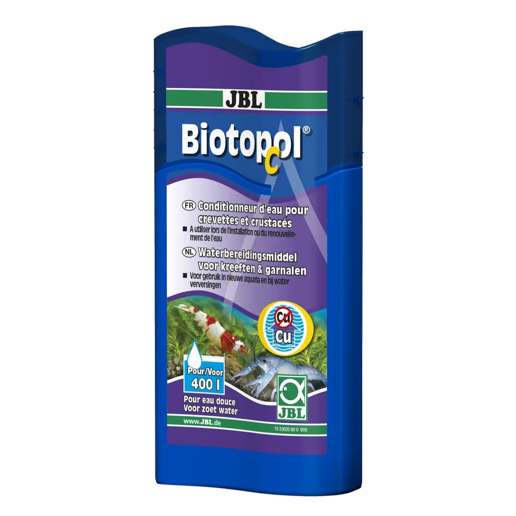 Pour une eau d'aquarium adaptée aux crevettes et aux crustacés : lors de la mise en place d'un nouvel aquarium et lors du changement d'eau, spécialement pour les aquariums contenant des invertébrés.