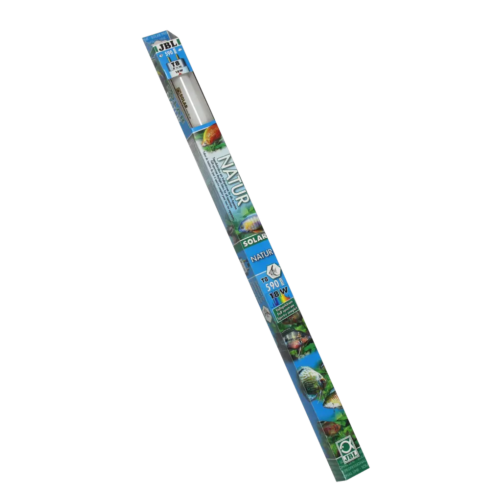 Solar fluorescent tube for fish and plants from sun-drenched waters, e.g. Lake Malawi and Lake Tanganyika