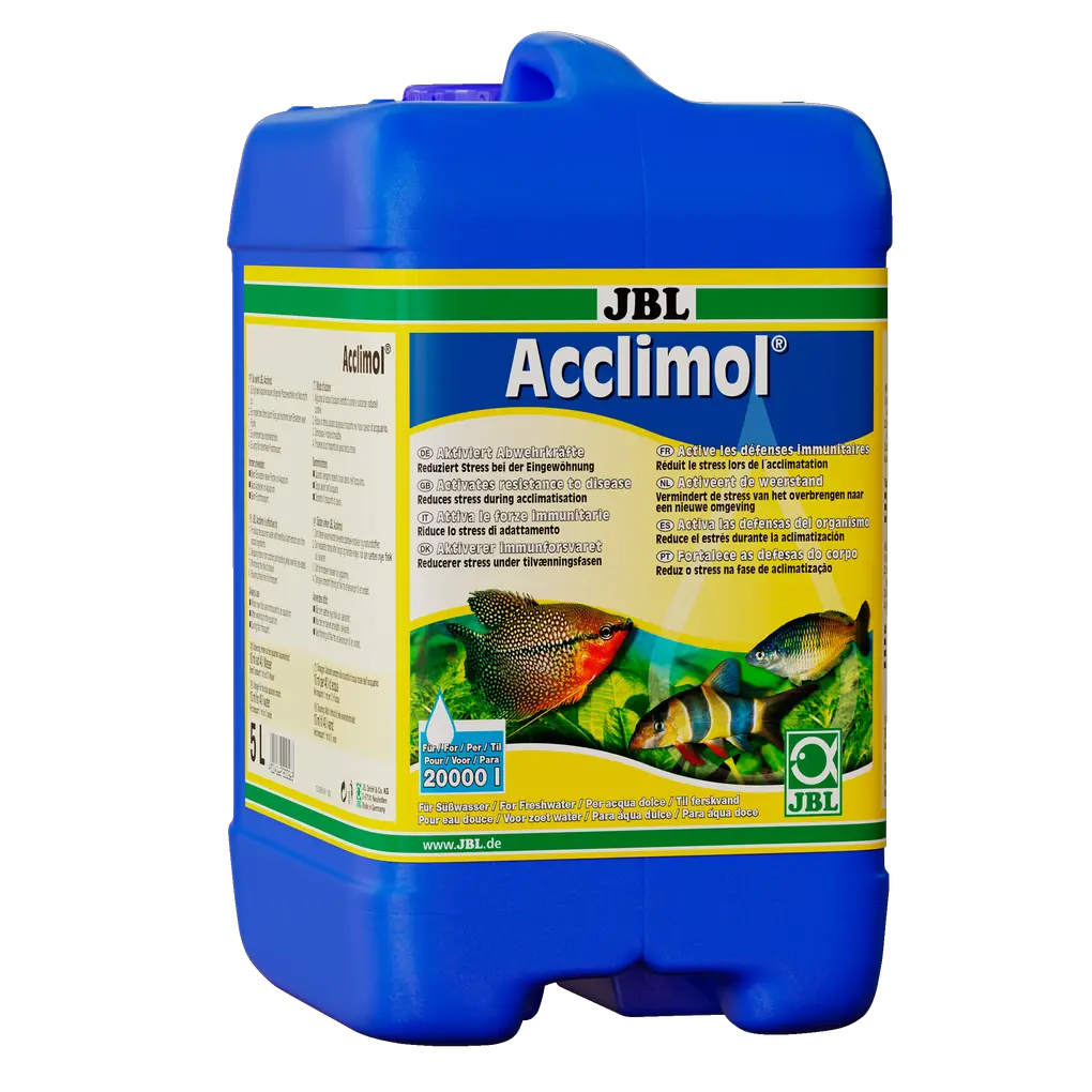 Pour une eau d'aquarium adaptée aux poissons : lors de l'introduction de nouveaux poissons, après avoir effectué des travaux dans l'aquarium, lors du transport des poissons pour activer les défenses immunitaires des poissons d'aquarium d'eau douce.