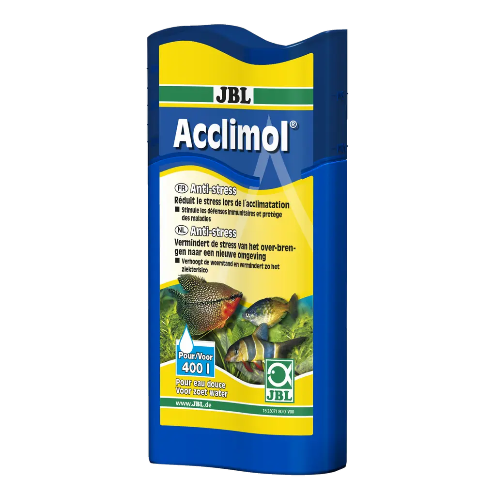 Pour une eau d'aquarium adaptée aux poissons : lors de l'introduction de nouveaux poissons, après avoir effectué des travaux dans l'aquarium, lors du transport des poissons pour activer les défenses immunitaires des poissons d'aquarium d'eau douce.