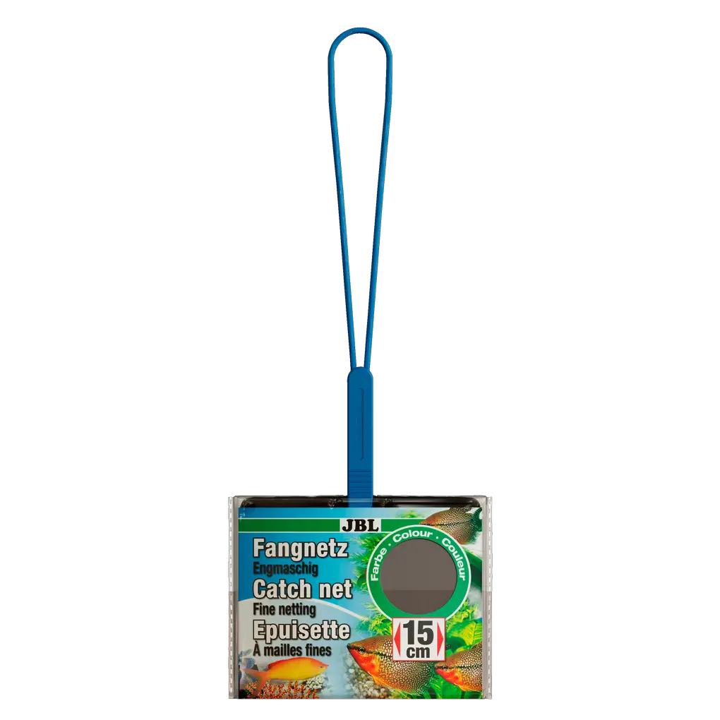 Careful catching of aquarium fish: Fine-mesh aquarium net with black netting