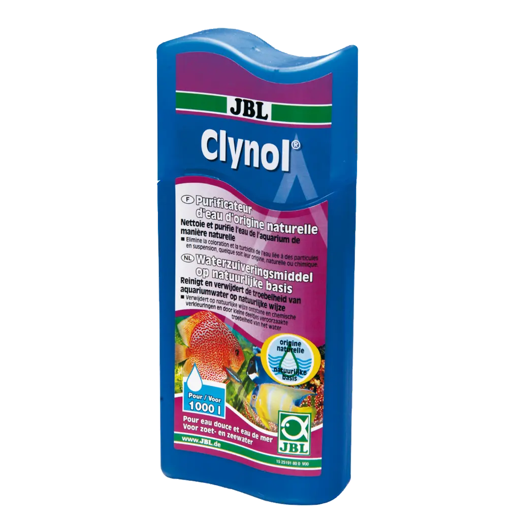 Purificateur d'eau à base naturelle. Nettoie et clarifie l'eau des aquariums de manière naturelle. Pour les aquariums d'eau douce et d'eau de mer, les tortues aquatiques et les aquariums à crevettes.