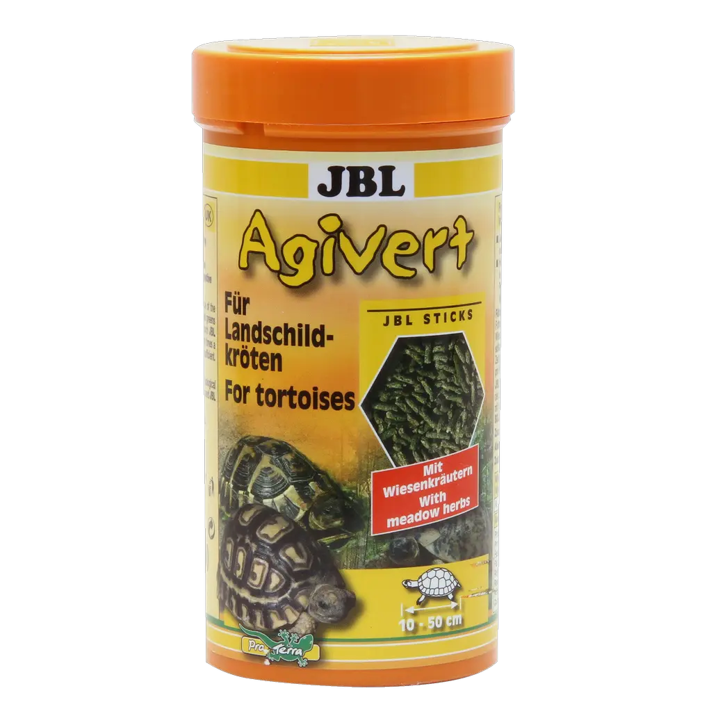 Specially formulated for the nutritional needs of tortoises: food sticks made from a mixture of purely plant-based raw materials.