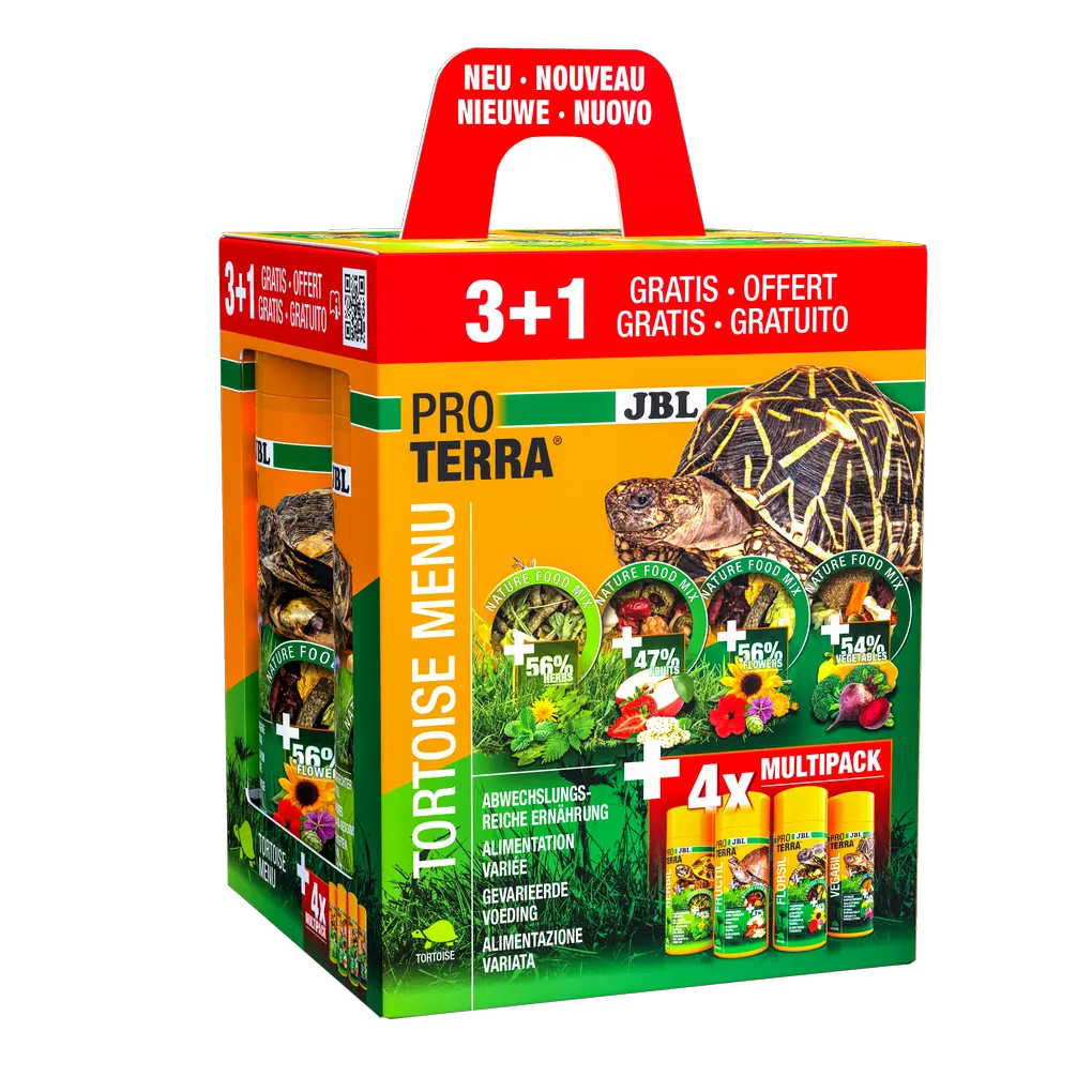 Pour une alimentation variée, saine et équilibrée de toutes les espèces de tortues terrestres