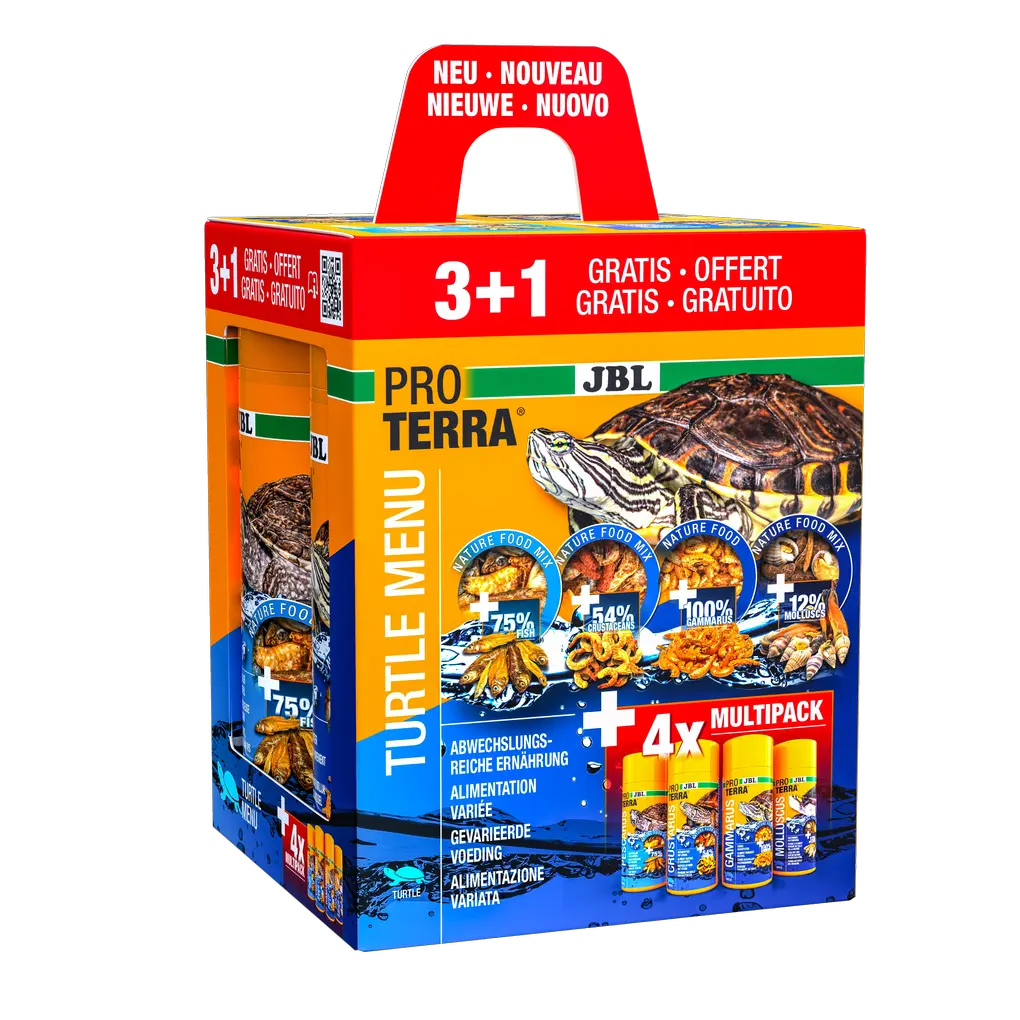Pour une alimentation variée, saine et équilibrée de toutes les tortues des marais et aquatiques.