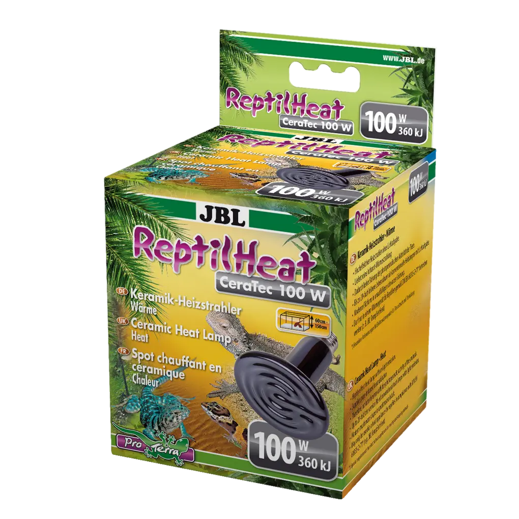 Ideal heat radiation for terrarium animals: ceramic heat lamps for terrariums