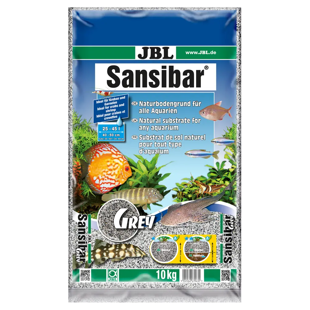 Sol sableux fin et non coloré : substrat pour aquariums d'eau douce et d'eau de mer et aquaterrariums