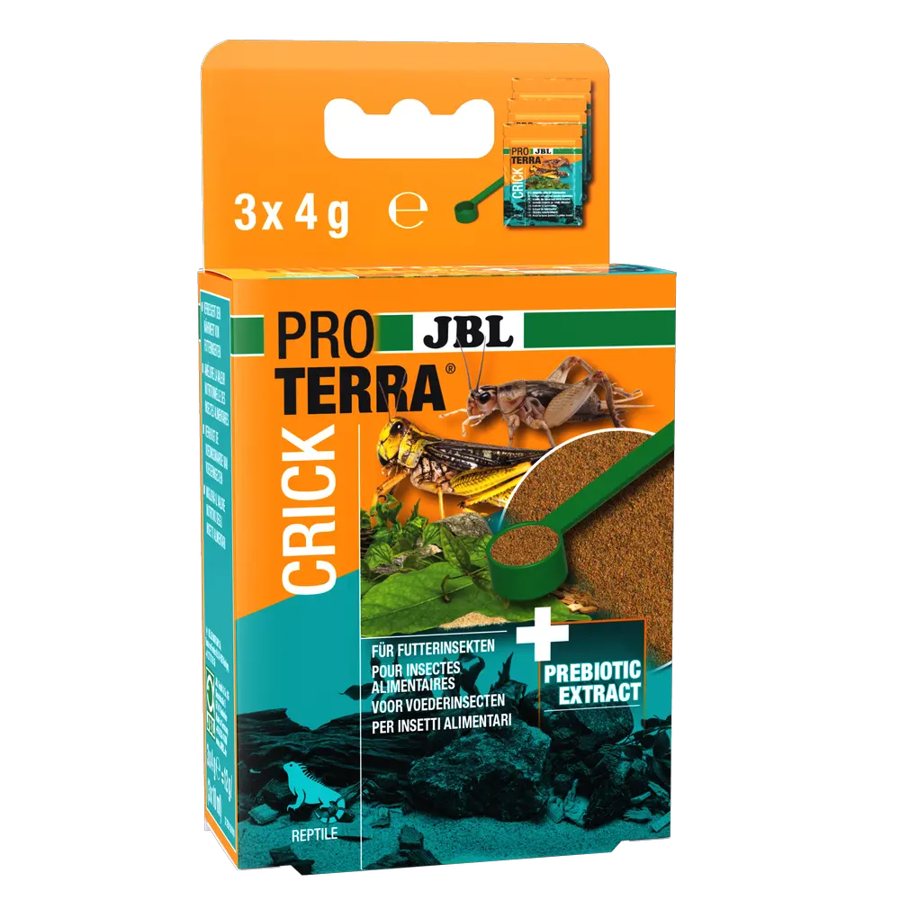 Improving the nutritional value of feed insects for terrarium animals: Complete feed for crickets and other insects