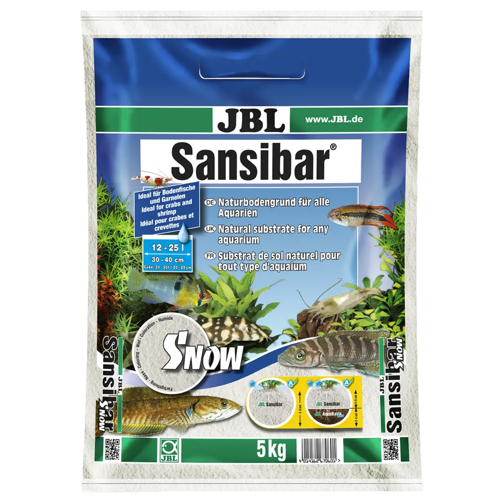 Very fine sand substrate for all types of aquariums: substrate for freshwater and saltwater aquariums as well as aquaterrariums and terrariums