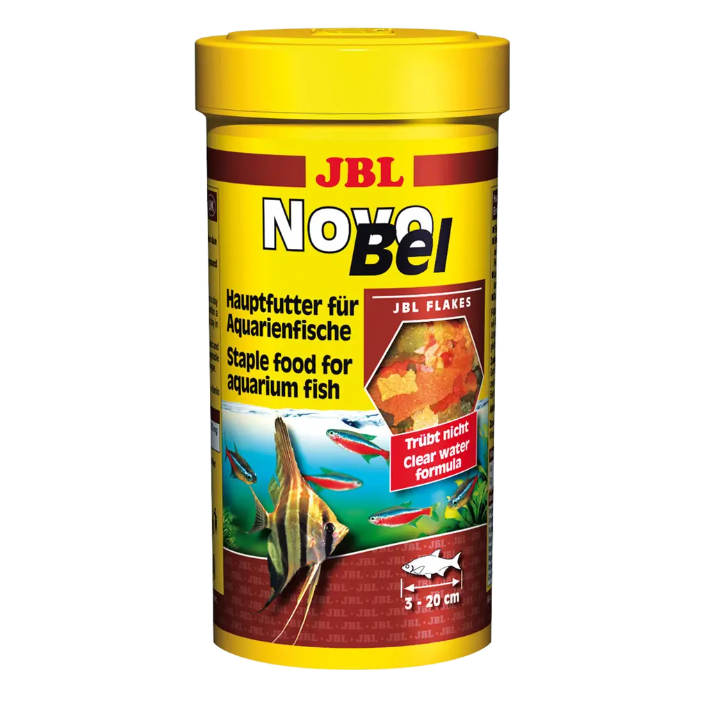 Complete nutrition and optimal growth for tropical freshwater fish: 50 natural raw materials in 7 feed flakes