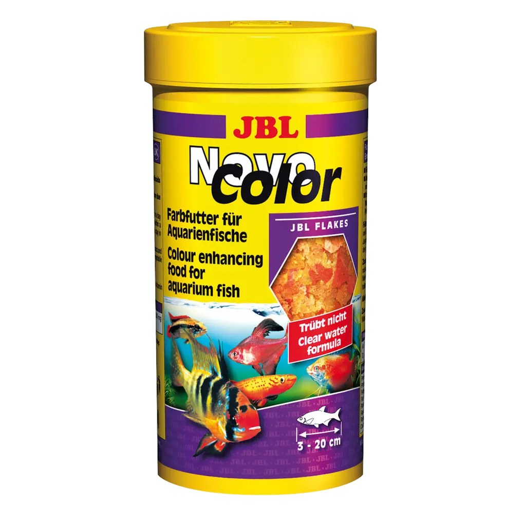 Complete nutrition, optimal growth and vibrant colours for tropical freshwater fish: 50 natural raw materials in 7 feed flakes. Selected raw materials promote vibrant colours.