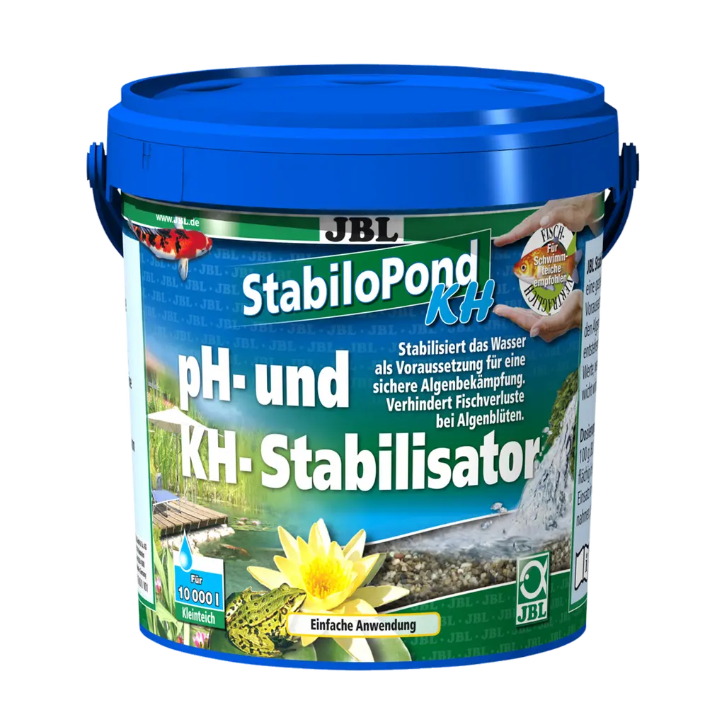 Natural balance: Granules for stabilising the pH value at 7.5 to 8.5 for successful algae control in ponds