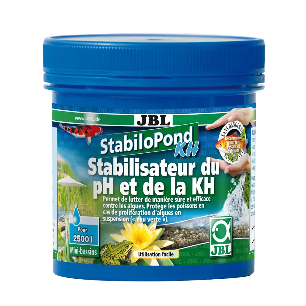 Équilibre naturel : granulés pour stabiliser le pH entre 7,5 et 8,5 afin de lutter efficacement contre les algues dans les bassins.