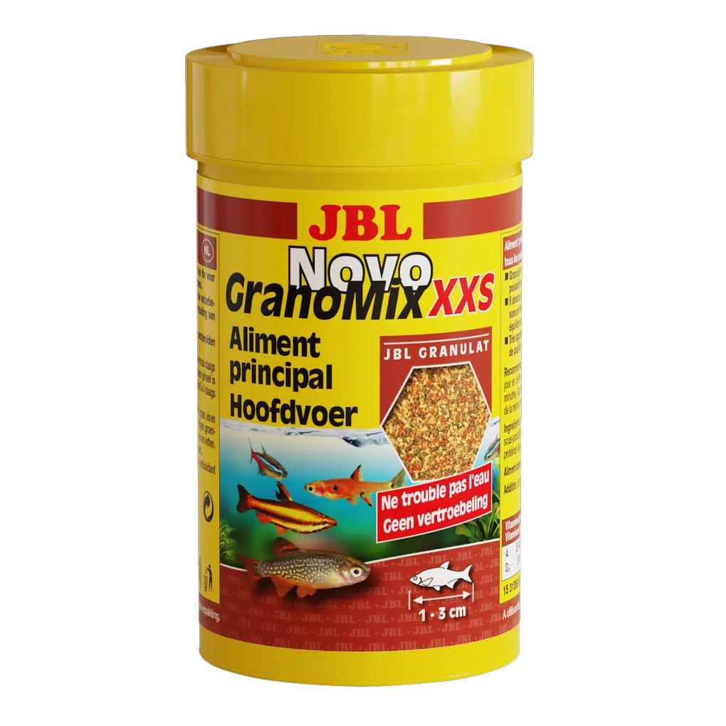 Alimentation parfaite et complète pour les petits poissons tels que les néons, les mini-poissons, les barbeaux nains et autres poissons mesurant entre 1 et 3 cm de long.