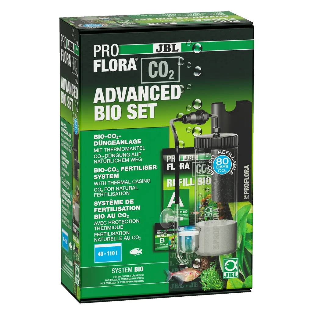 Provides aquarium plants with the main nutrient CO₂ for healthy and vigorous growth, thus preventing algae growth.