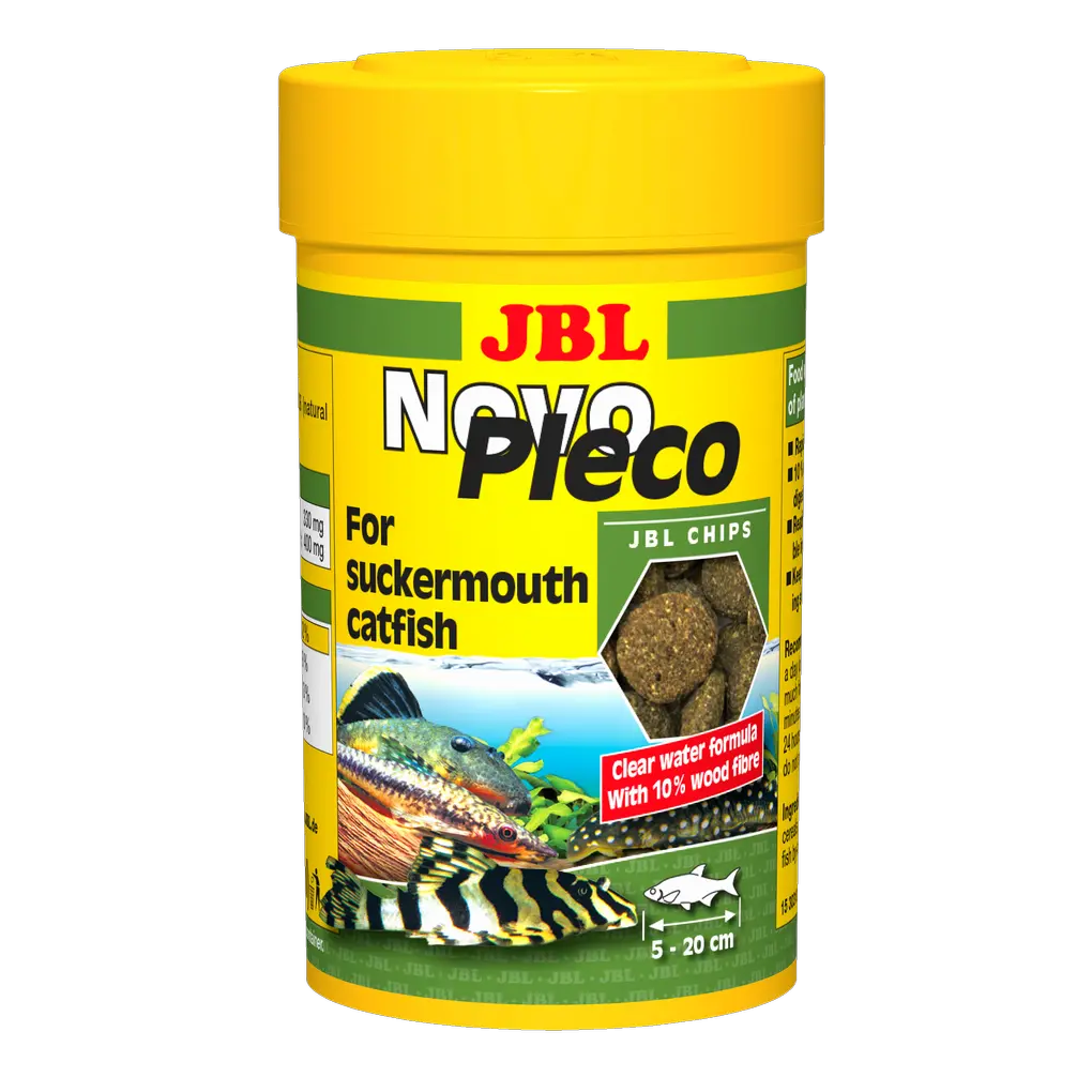 Complete nutrition and optimal growth for small and medium-sized sucking catfish: with spirulina, green food and energy-rich wheat germ.