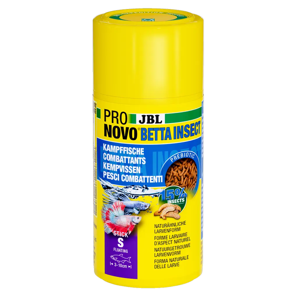 Aliment prébiotique et flottant pour aquarium : des fibres alimentaires spéciales contenues dans l'aliment fournissent aux bactéries intestinales bénéfiques la nourriture nécessaire à une digestion saine, en particulier chez les poissons combattants.
