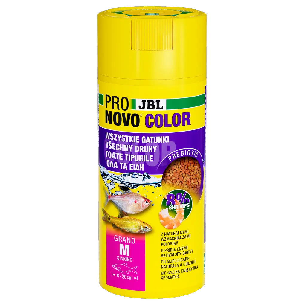 Intenzivní zbarvení akvarijních ryb díky vysoce kvalitnímu přírodnímu astaxantinu (karoten) z krillových krevet.