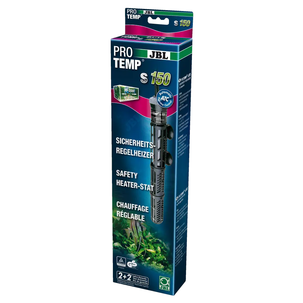 Heater for optimum temperature control in aquariums with a capacity of 90–200 litres (80–100 cm in length)