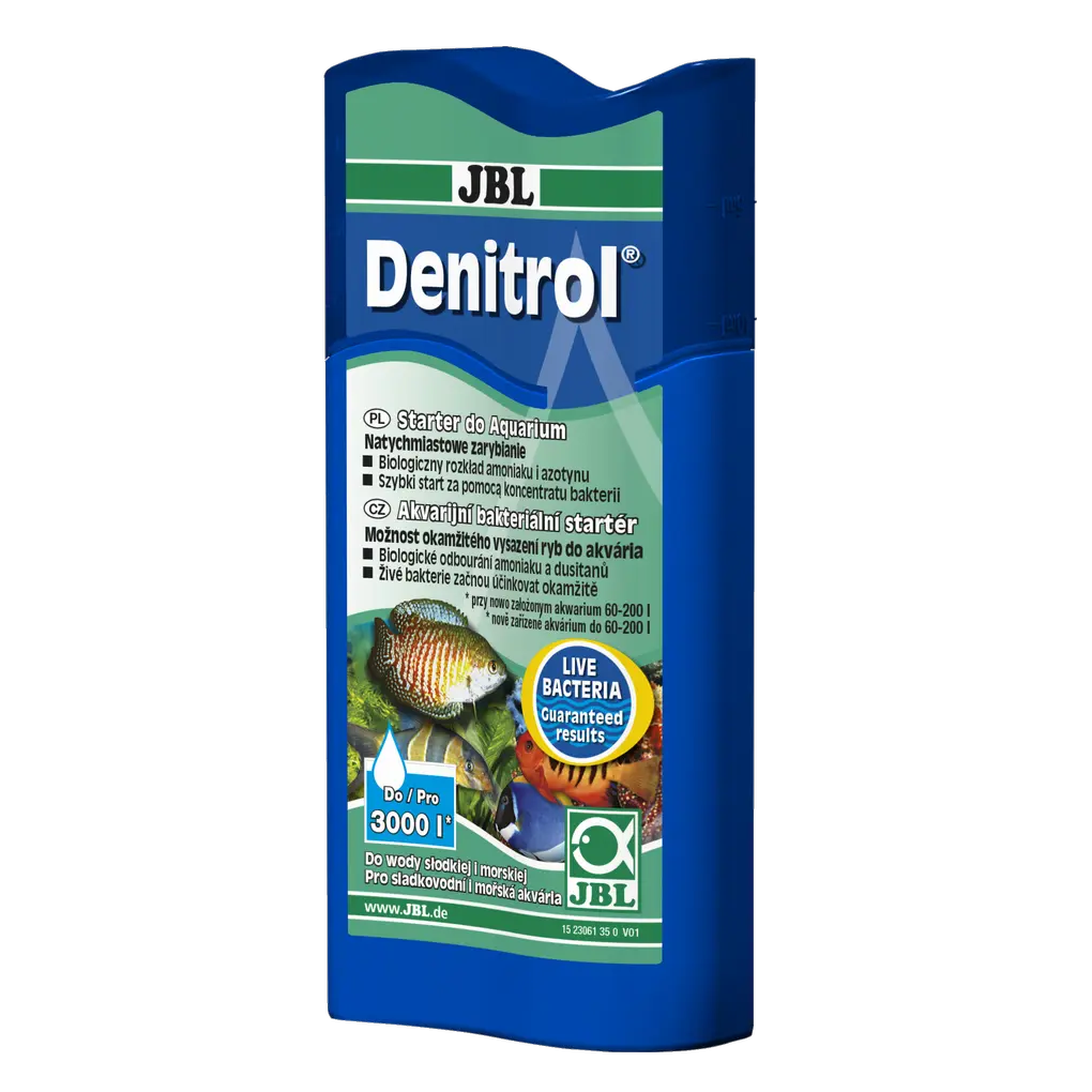 Přidává do akvarijní vody miliony užitečných, autotrofních a škodliviny odbourávajících bakteriálních kmenů, které umožňují okamžité nasazení ryb. Důrazně doporučeno po použití léků a kompletním čištění.