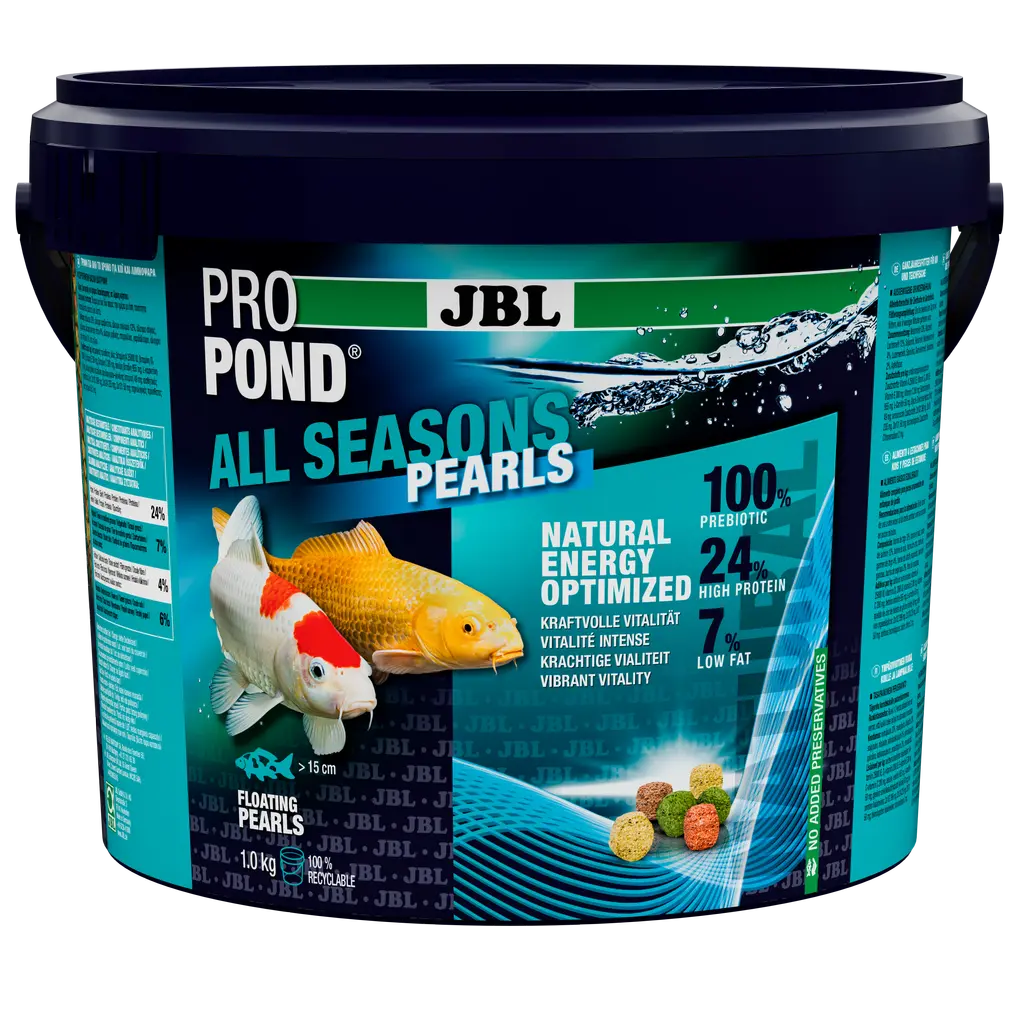 Provides a balanced feed mix for healthy pond fish in all seasons (at water temperatures of 10–25 °C).