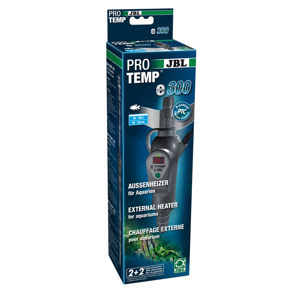 Flow heater that is integrated into the hose of the external aquarium filter, eliminating the need for a heater inside the aquarium.