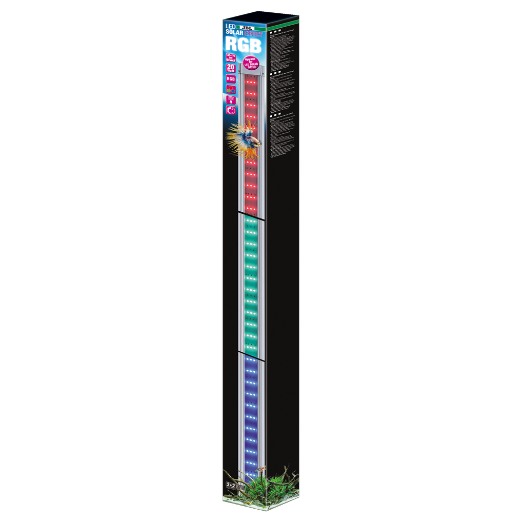 Special luminaire with RGB LEDs for creating colour effects, ideal as a replacement for a second coloured fluorescent tube (T5 or T8)