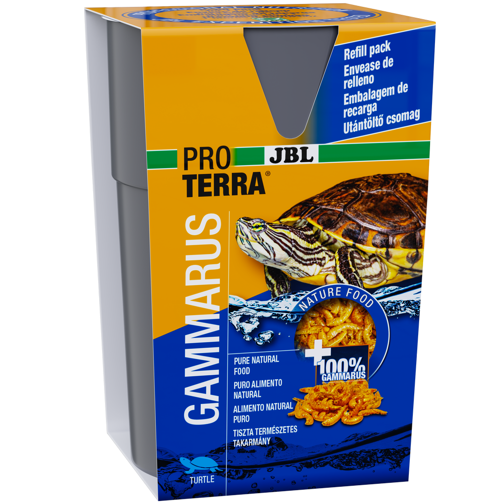 Single feed for aquatic and marsh turtles: Cleaned and naturally dried freshwater shrimp (Gammarus) approx. 1–1.5 cm in length.