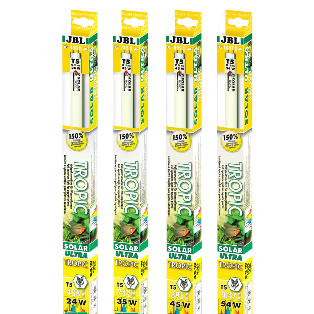 Sun-like full spectrum with all light spectral components for perfect growth of all aquarium plants