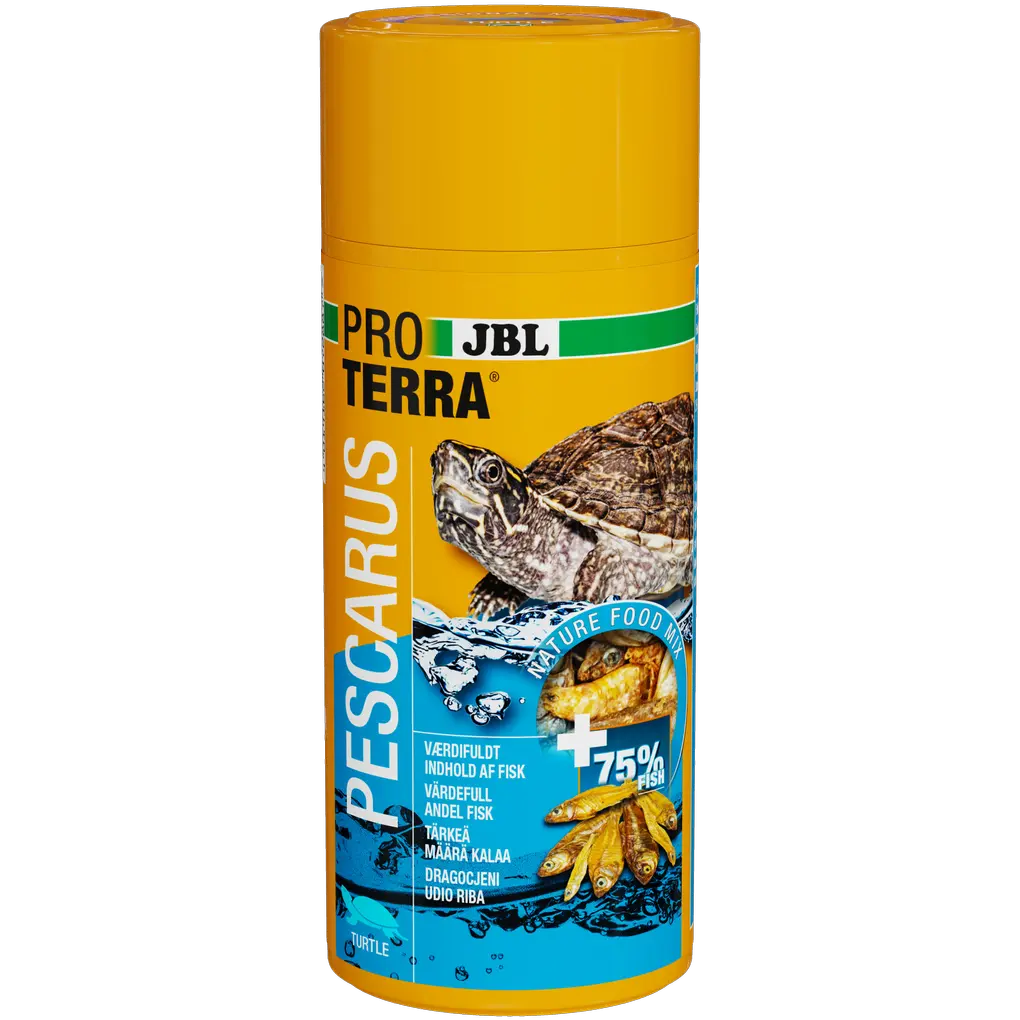 Gently dried whole fish and prawns provide valuable nutrients, just as they do in nature. Feed size: Prawns approx. 3 cm, fish up to approx. 9 cm