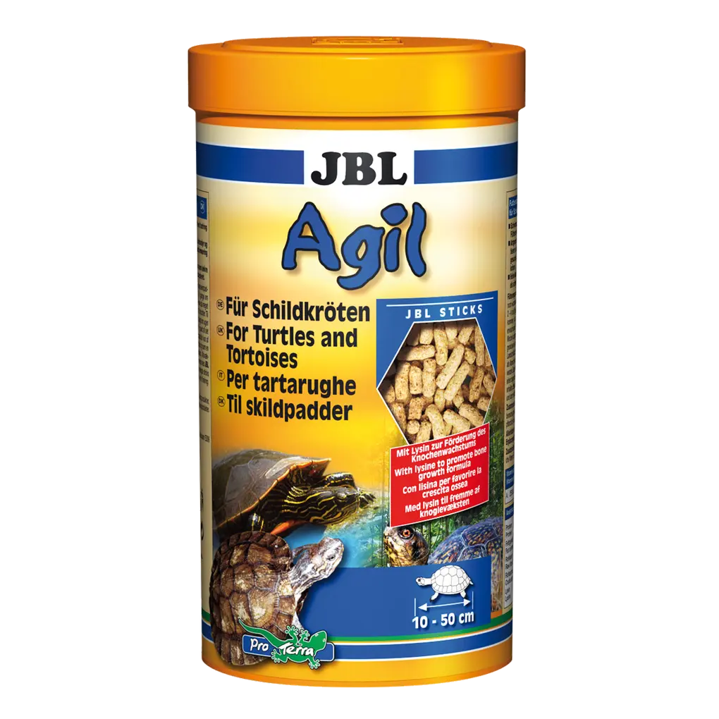 Specially formulated for the nutritional needs of aquatic and marsh turtles: staple food in the form of floating sticks for turtles measuring 10–50 cm in length.