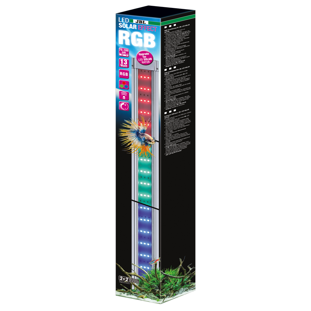 Special luminaire with RGB LEDs for creating colour effects, ideal as a replacement for a second coloured fluorescent tube (T5 or T8)