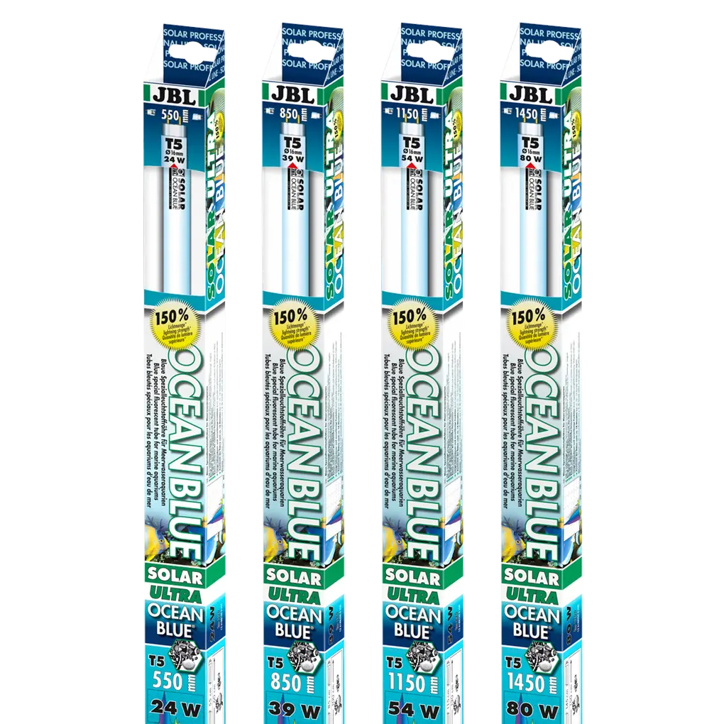 Special blue fluorescent tube to enhance the natural colours of corals, shells and other invertebrates in saltwater aquariums.