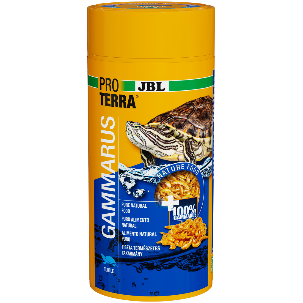 Single feed for aquatic and marsh turtles: Cleaned and naturally dried freshwater shrimp (Gammarus) approx. 1–1.5 cm in length.