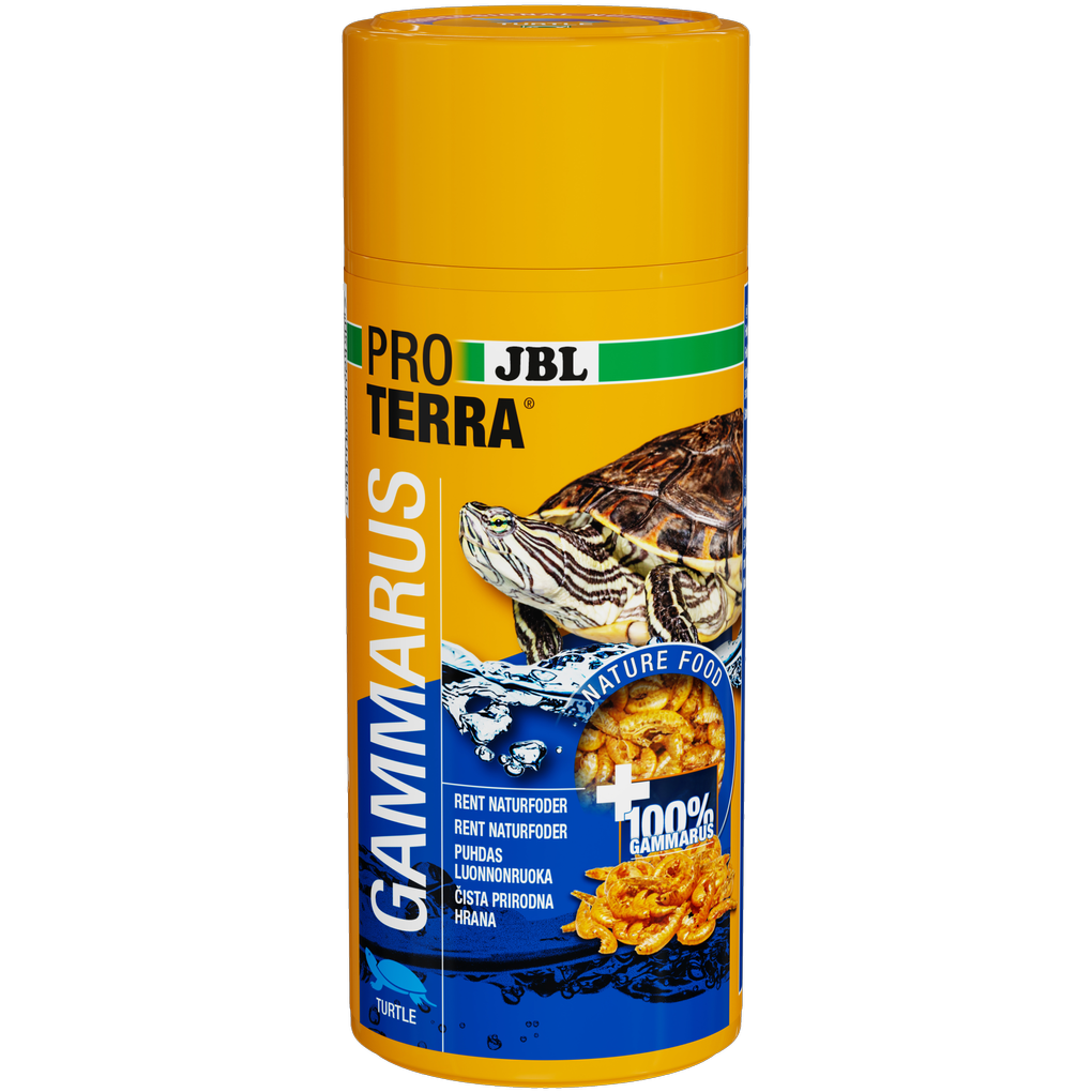 Single feed for aquatic and marsh turtles: Cleaned and naturally dried freshwater shrimp (Gammarus) approx. 1–1.5 cm in length.