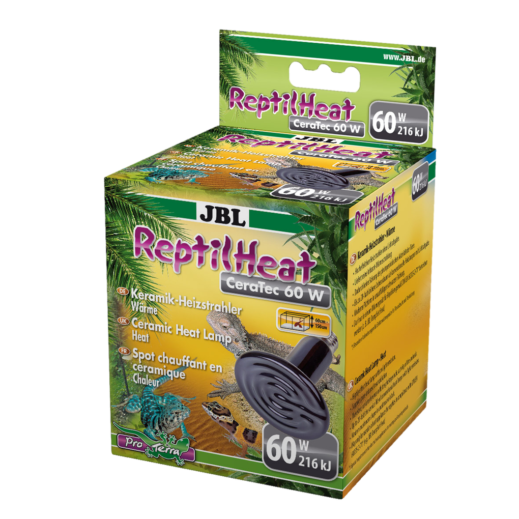 Ideal heat radiation for terrarium animals: ceramic heat lamps for terrariums