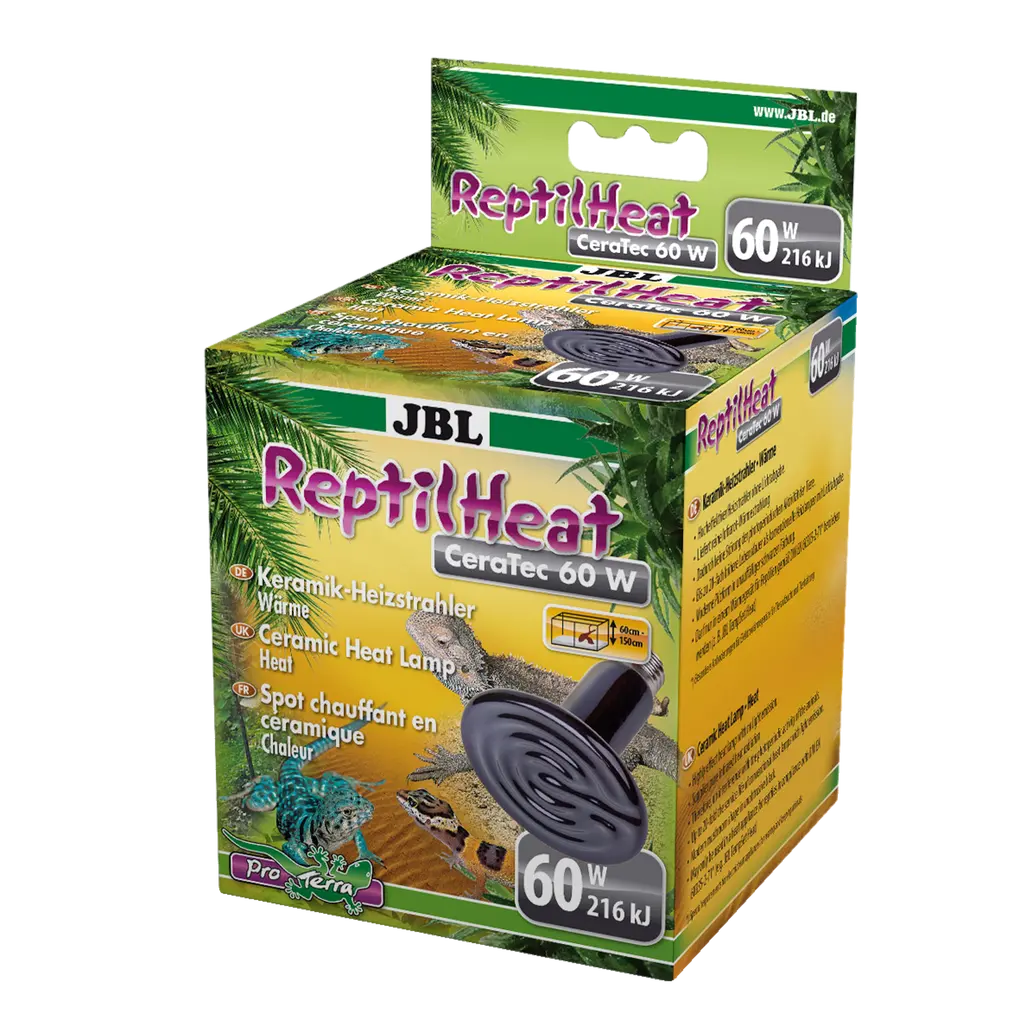 Ideal heat radiation for terrarium animals: ceramic heat lamps for terrariums