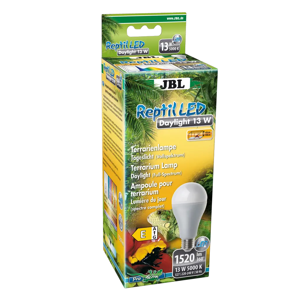 Lampe LED à lumière du jour économe en énergie, sans UV, pour l'éclairage des terrariums et des plantes, avec un indice de rendu des couleurs CRI > 90