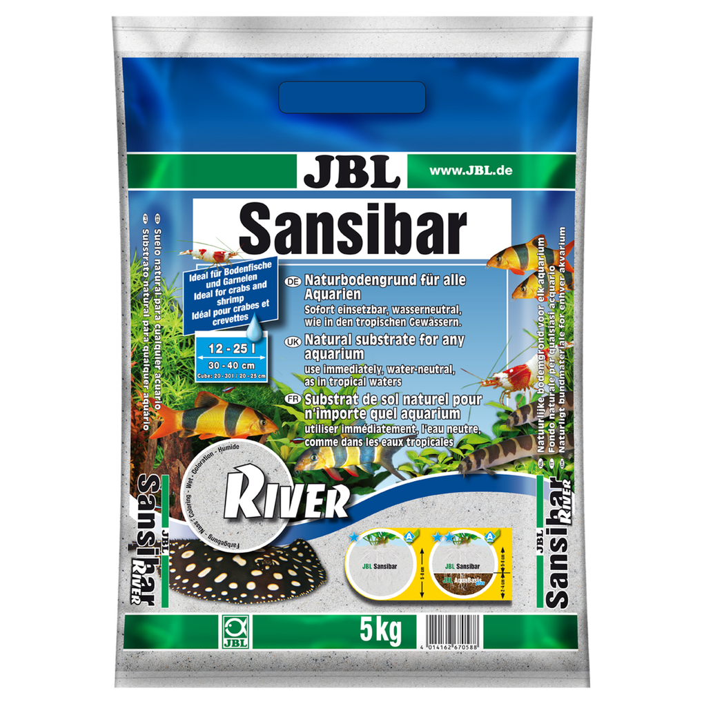 Substrate with 0.8 mm grain size for freshwater and saltwater aquariums and terrariums