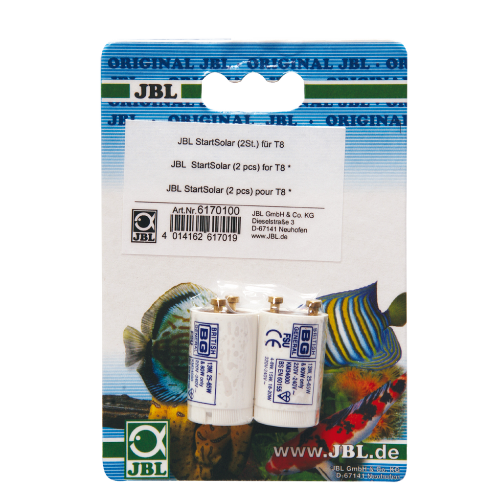 Starter for switching on fluorescent tubes in aquariums/terrariums