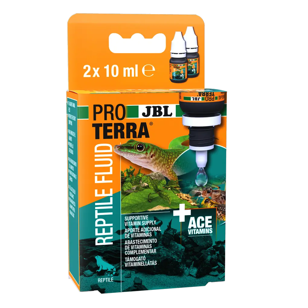 Specially designed for the needs of reptiles and other terrarium animals: supplementary feed with essential vitamins and trace elements for drinking water, husbandry water or feed.